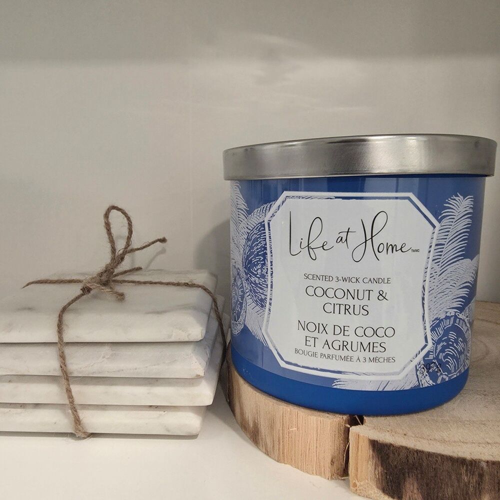 Coconut and Citrus 3 Wick Candle